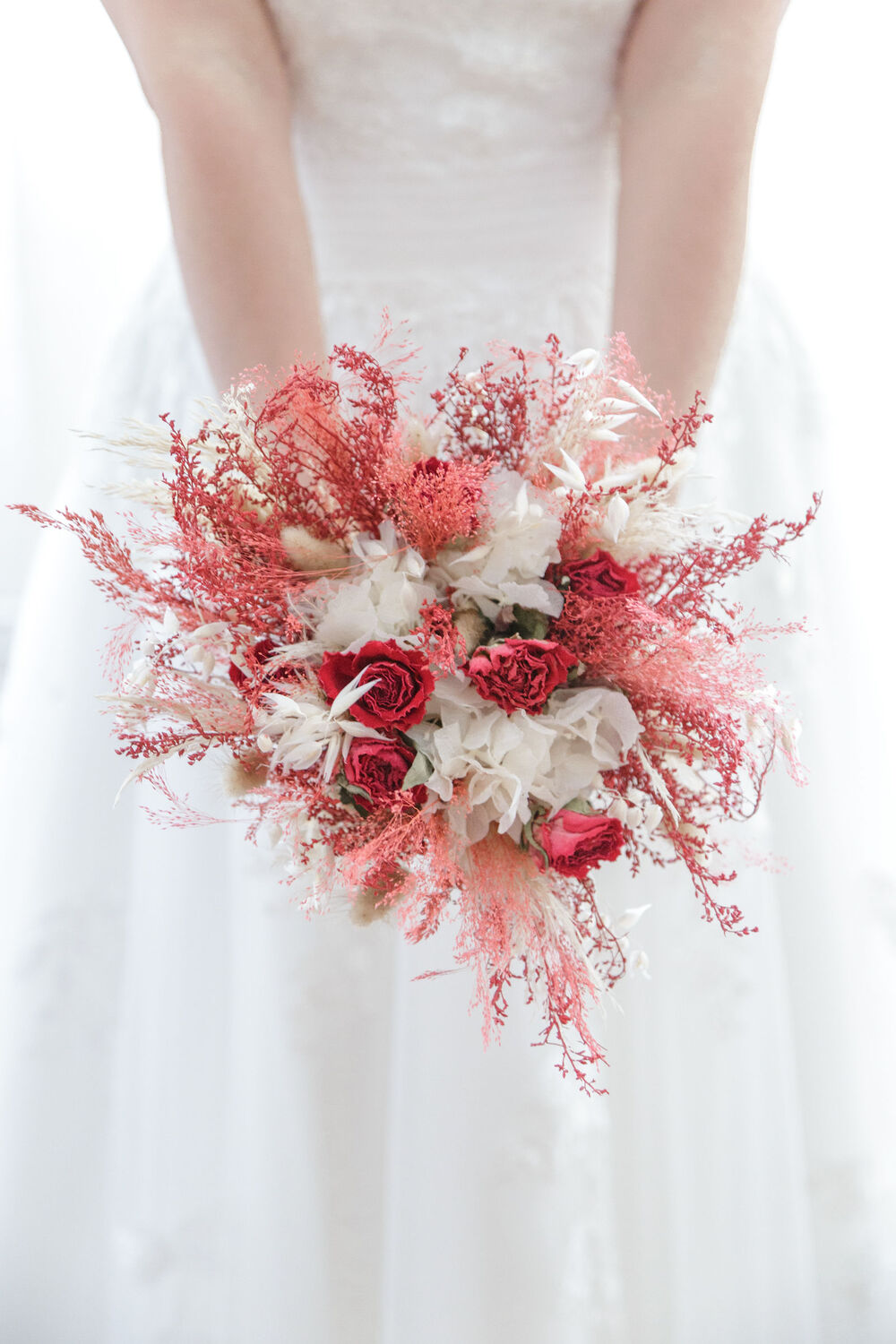 bouquets de fleurs séchées
