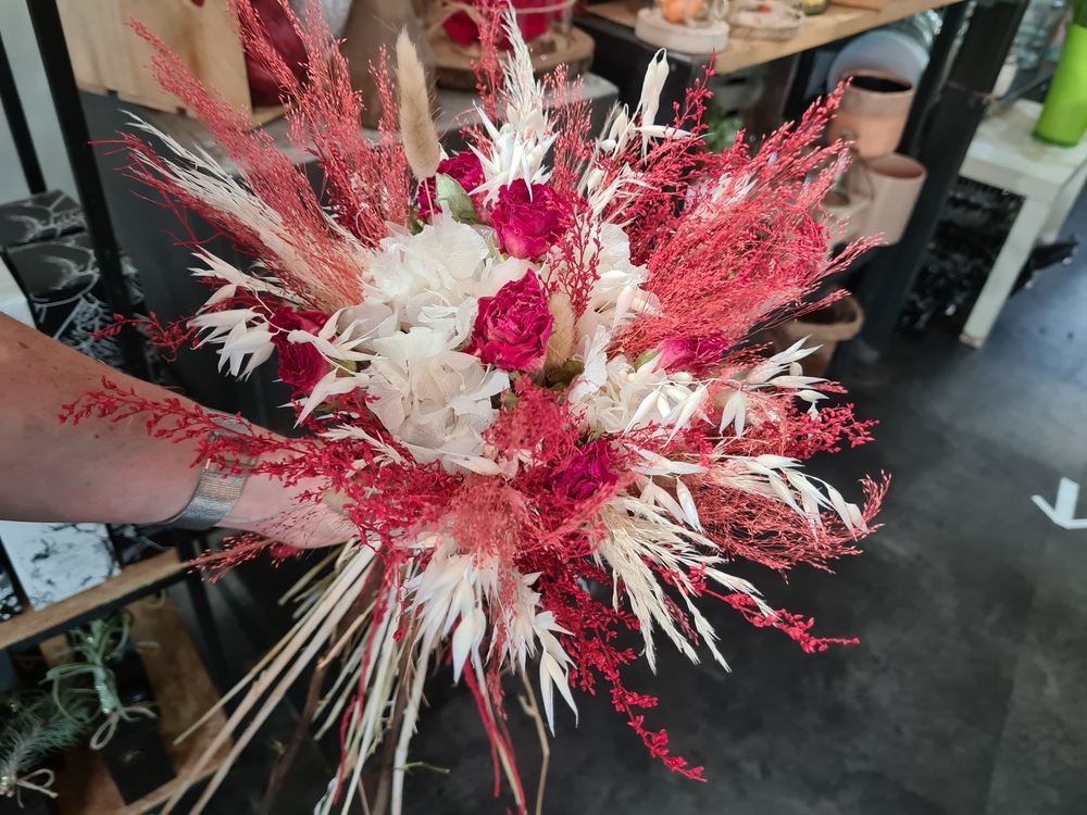 bouquets de fleurs séchées